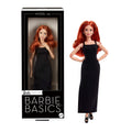Barbie Basics Collectible Doll, Model 04 With Red Curly Hair, Black Dress & Platform Heels
