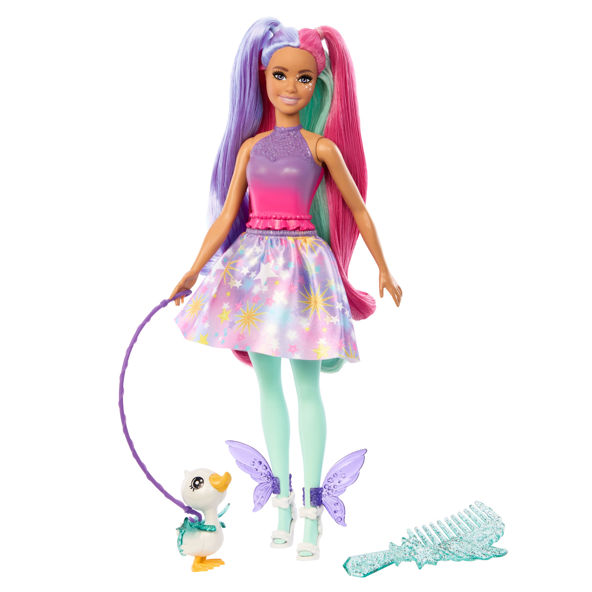 Barbie A Touch Of Magic Doll, The Glyph With Fantasy Outfit, Pet & Accessories