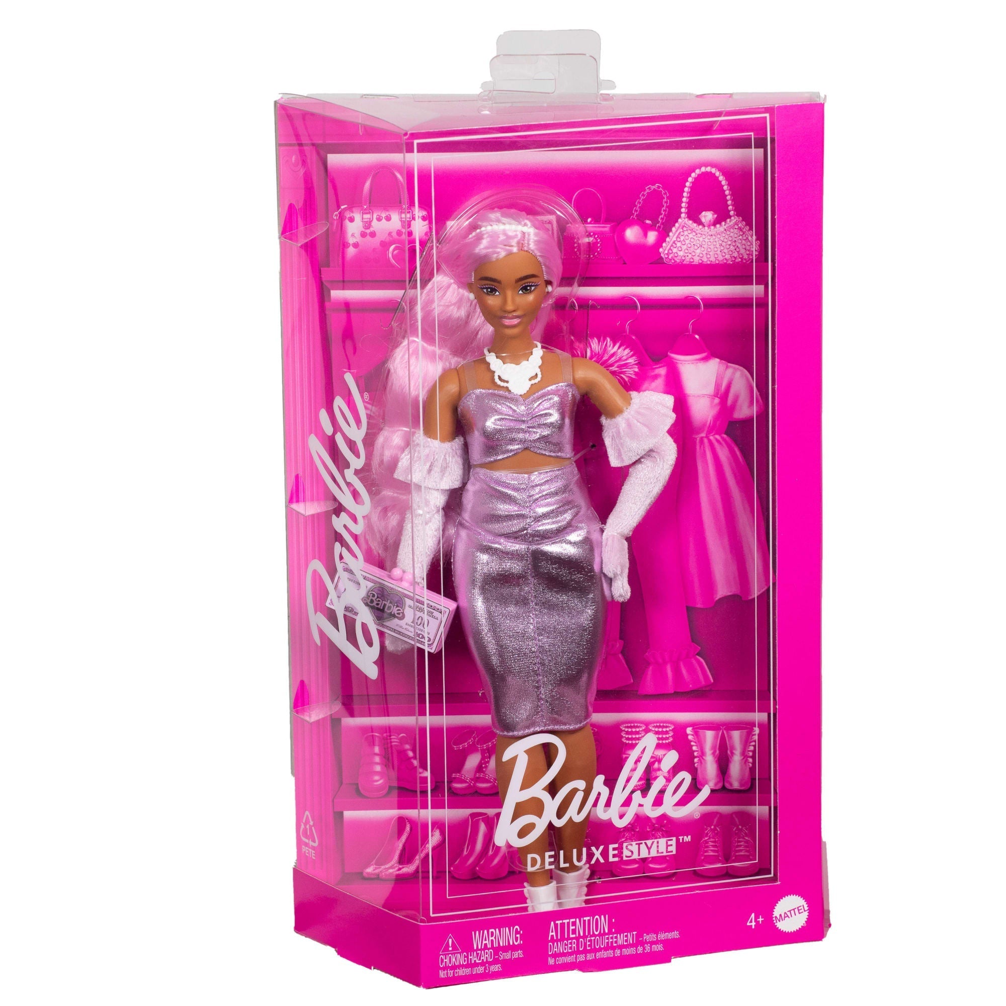 Barbie  Style de Luxe  Poupée 1, Robe Barbiecore, Cheveux Roses