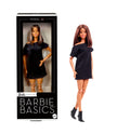 Barbie Basics Collectible Doll, Model 01 With Brunette Hair in Black Dress & Pointed Booties