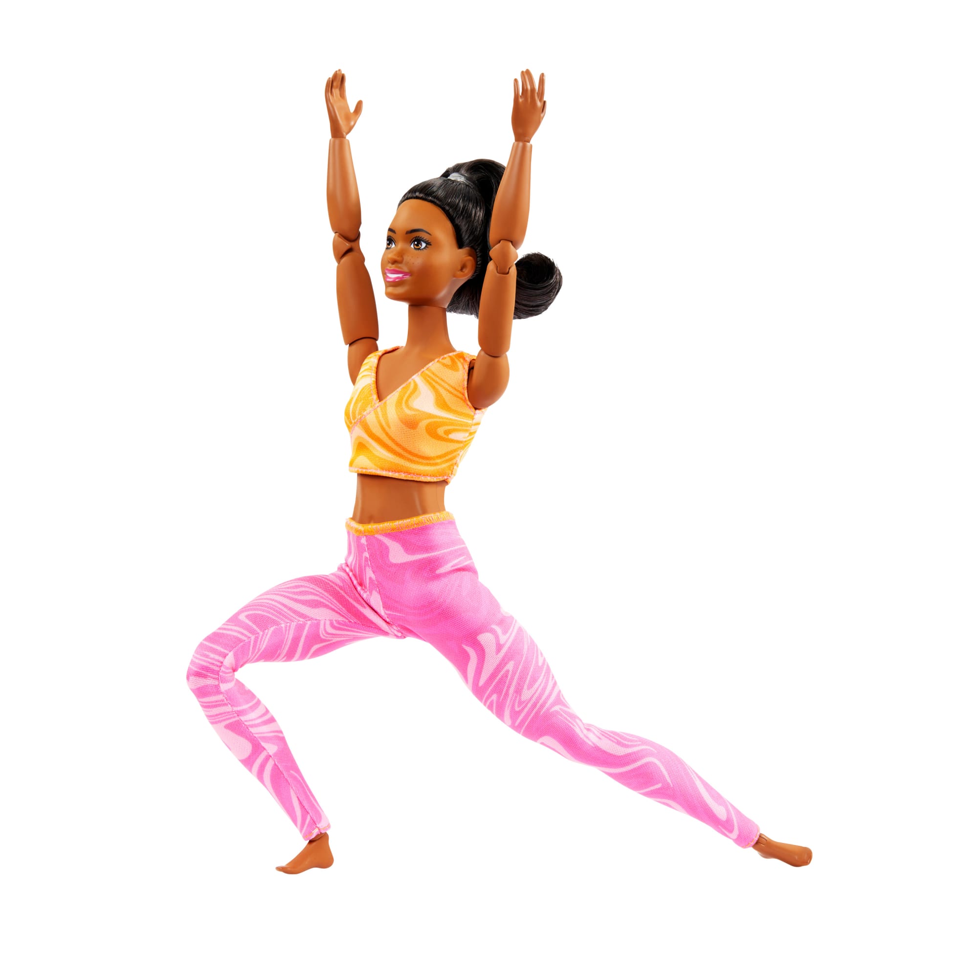 Barbie  Ultra Flexible  Poupée  Brunette, Haut Sport et Pantalon