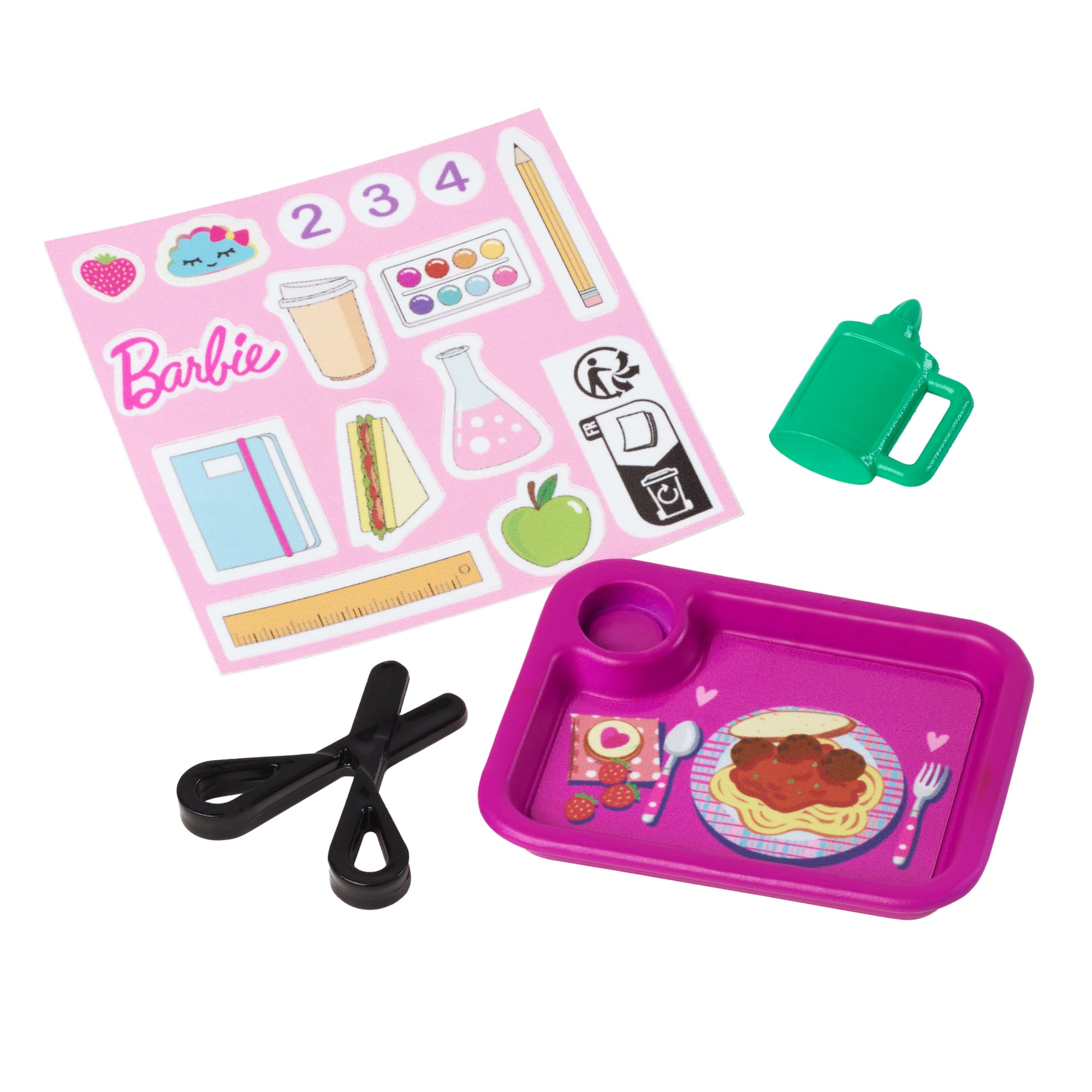 Barbie  Poupée  enseignante, Brunette, Tout-Petit et Accessoires