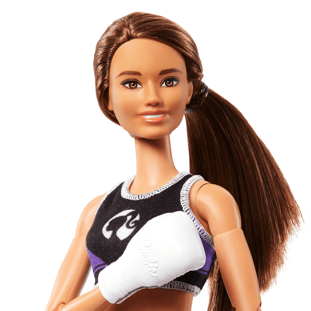 Barbie  Ultra Flexible  Poupée et Accessoires  Boxeuse, Brunette