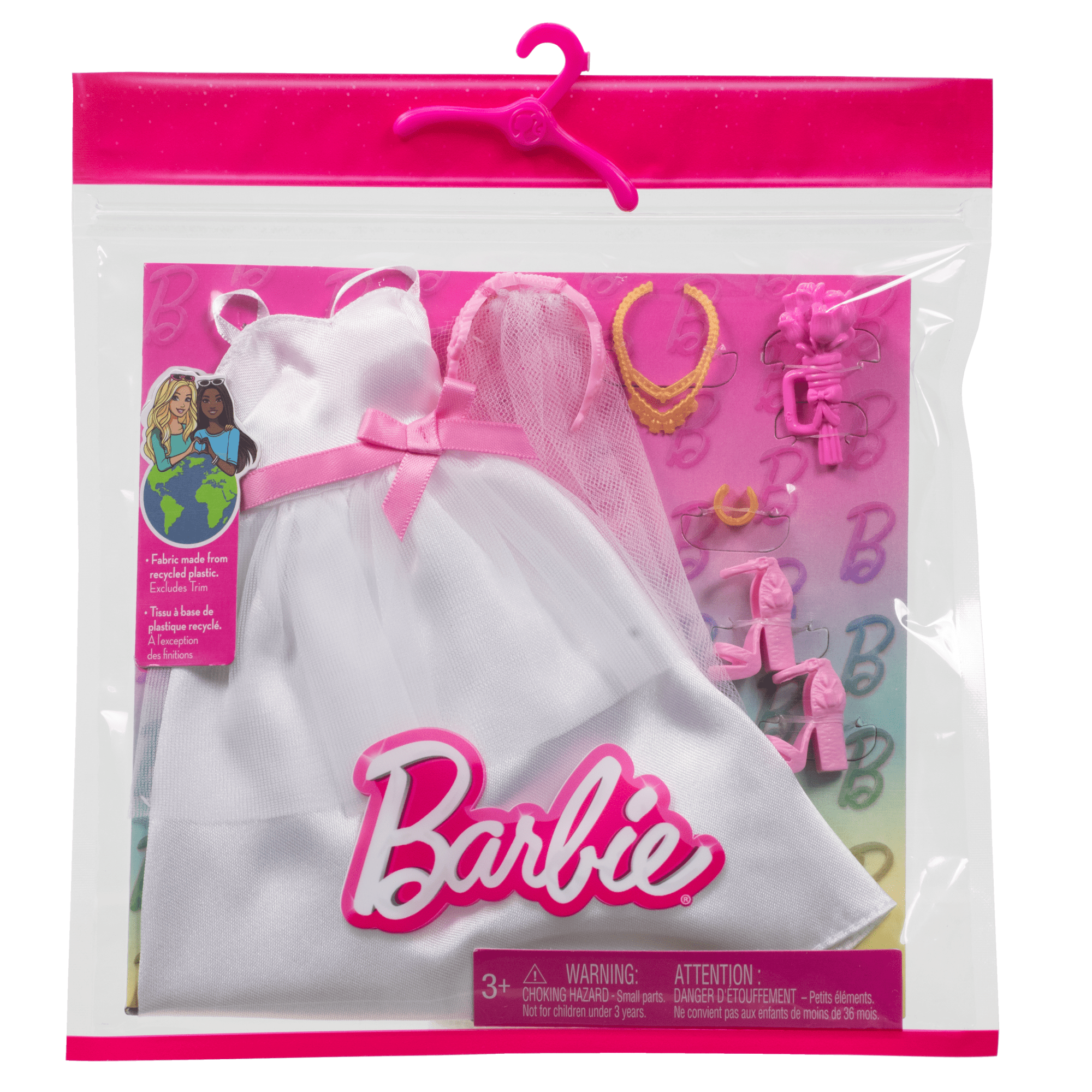 Barbie CloThes, Bridal Fashion Pack For Barbie Doll On Wedding Day