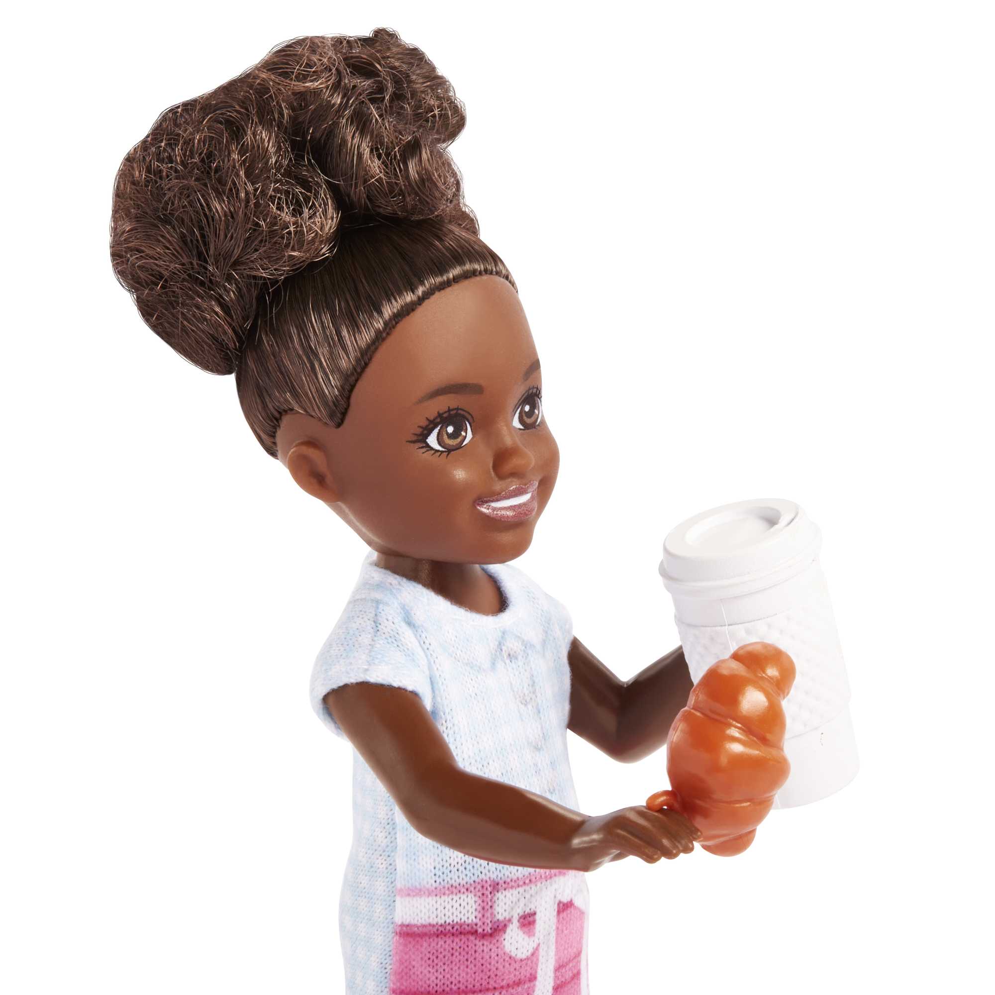 Barbie Chelsea Can Be… Barista Doll And 7 Career-Themed Accessories Including Coffee Maker