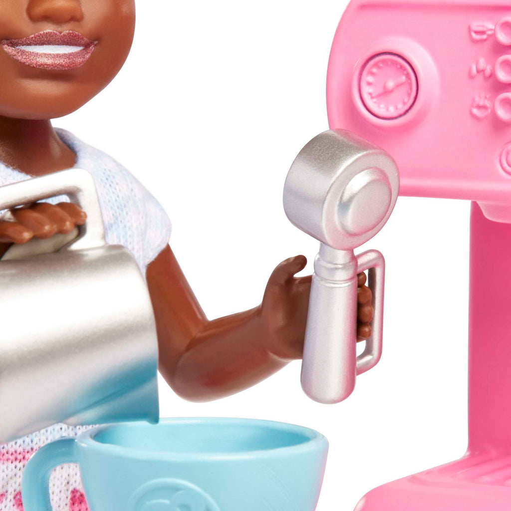 Barbie Chelsea Can Be… Barista Doll And 7 Career-Themed Accessories Including Coffee Maker