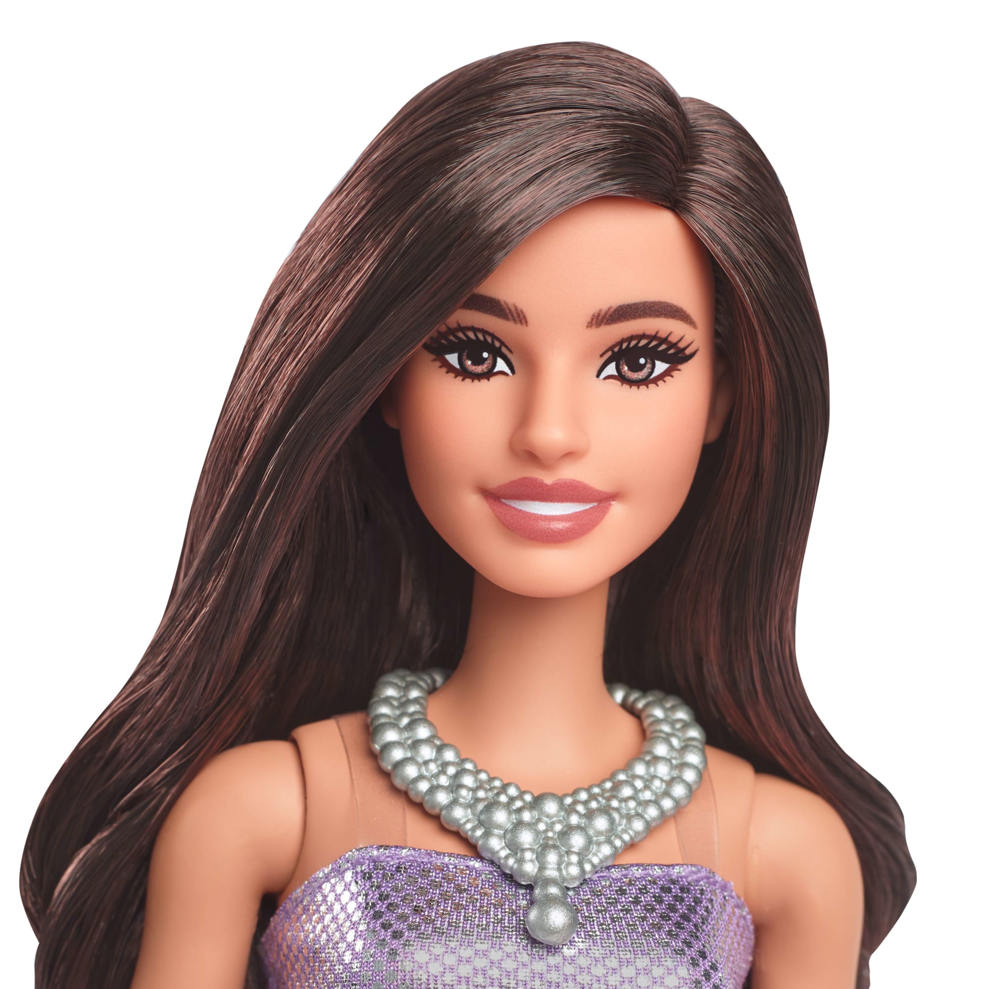 Barbie  Fashionistas  Poupée234, Cheveux Bruns, Robe Pailletée
