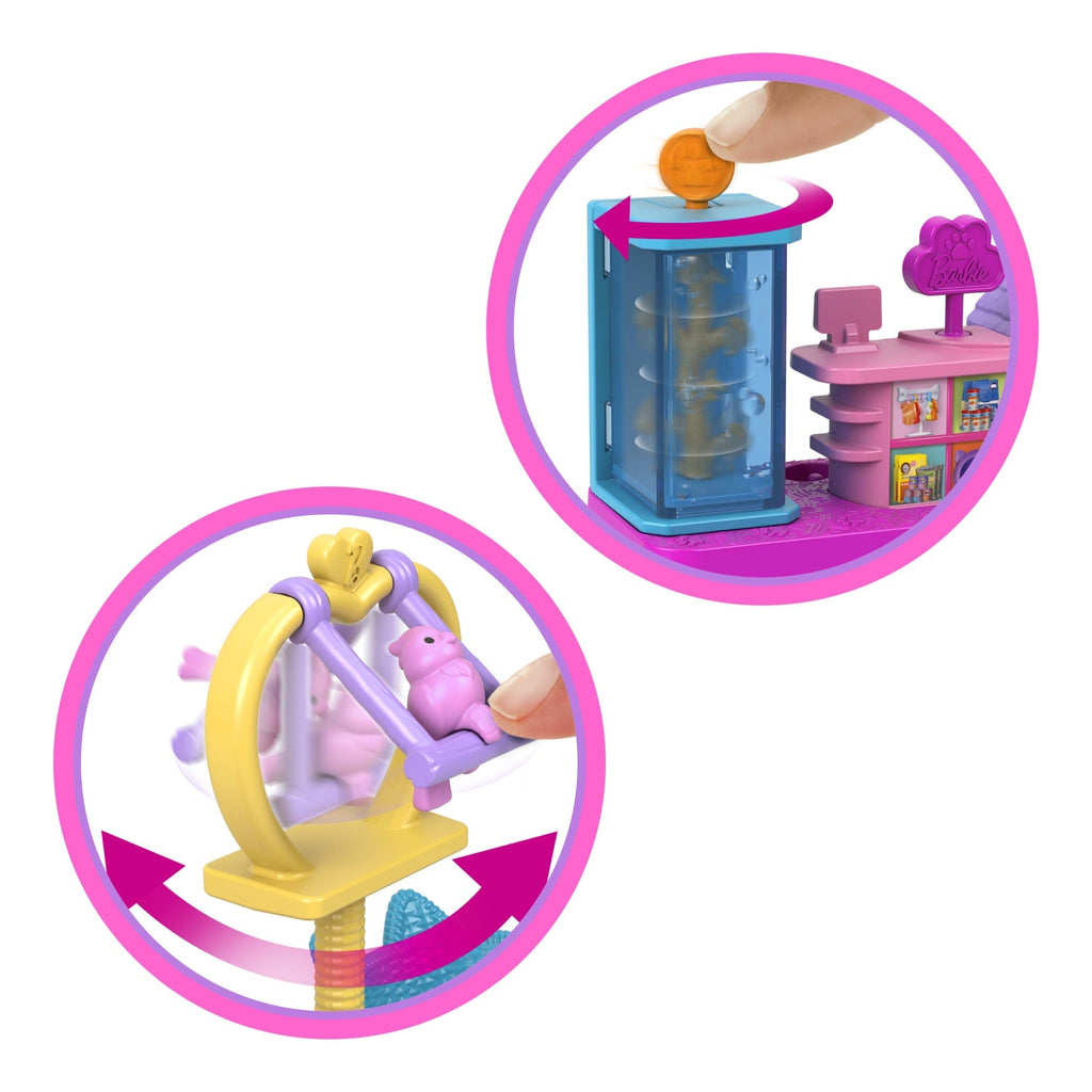 Barbie  Mini Barbieland  Poupée et Coffret de Jeu  Animalerie