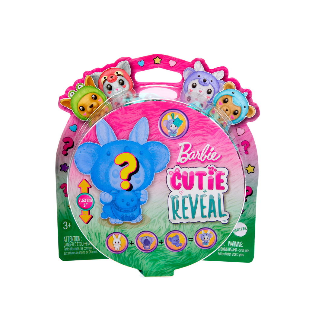 Barbie  Cutie Reveal  Animal en Costume à Thème D’Animal et Acc.