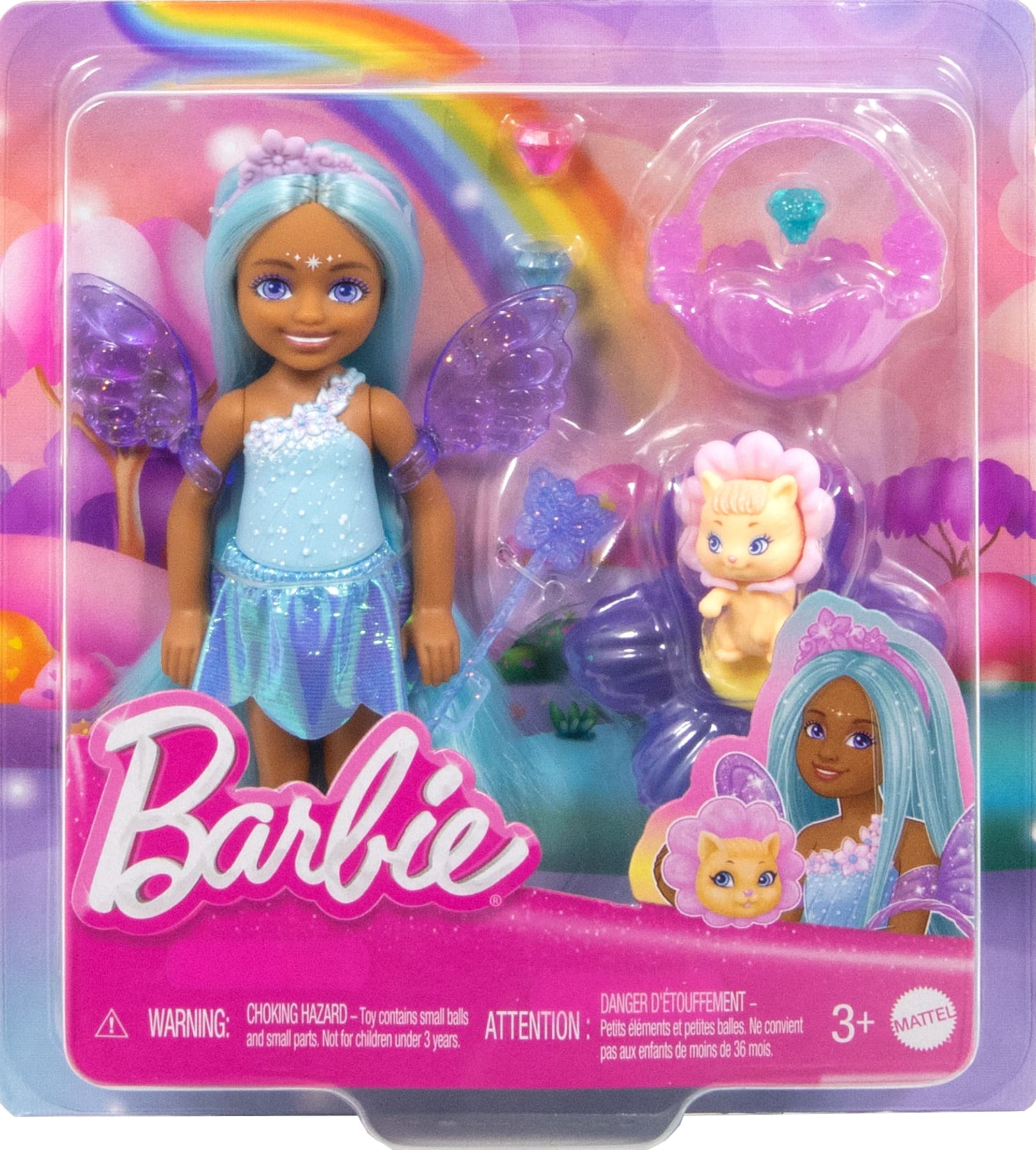 Barbie Chelsea Doll & Accessories Set, Small Fairy Doll With Wings, Pet & 8 Themed Pieces