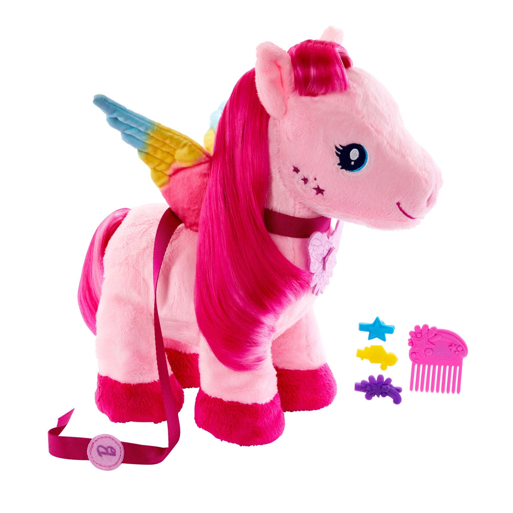 Barbie A Touch Of Magic Walk & Flutter Pegasus Plush